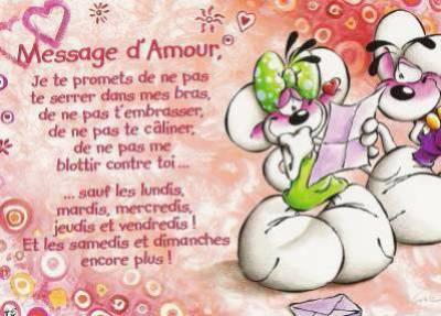  message d'amour